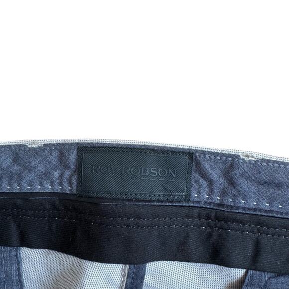 Roy Robson Men’s Trousers Cotton Light Gray Size 38 - Picture 2 of 8